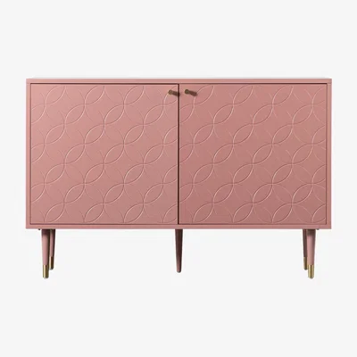 Perch and Parrow Fandangle Two Door Cabinet in Grey