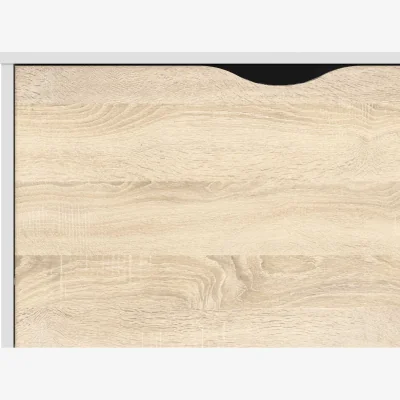 The Range Wyld Haus Sapporo Large Sideboard - White and Natural Oak - White and Natural