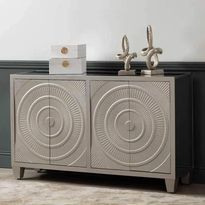 The Range Wooden Sideboard for Living Room Furniture,Storage Buffet Cabinet - Champagne