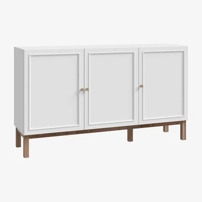 The Range Wensley Wide Sideboard - Light Grey