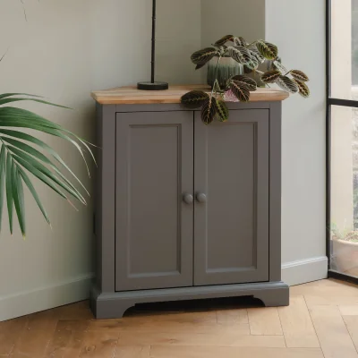 The Range Florence Wooden Corner Sideboard - Dove Grey