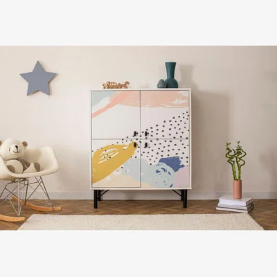 The Range Dot  Sideboard  Metal Legs - White