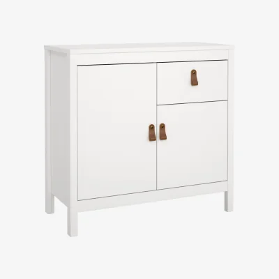 The Range Barcelona Sideboard 2 Doors 1 Drawer in White - White