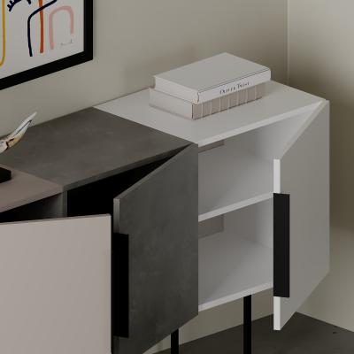 The Range Tontini Console Sideboard Display Unit - Mocha Grey
