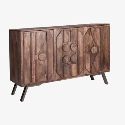 The Range Camberley Mango Solid Wood 3 Door Large Sideboard - Medium Wood