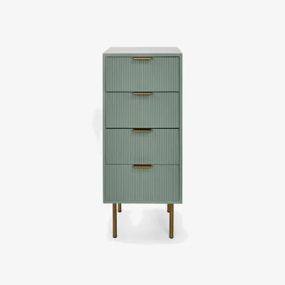 The Range Ribbed Sideboard - Sage Green / 31cm
