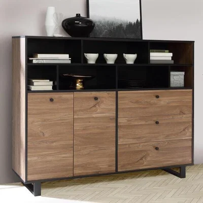 The Range Sewill Large Display Sideboard - Brown