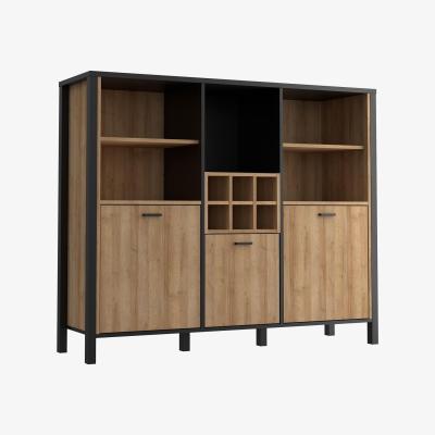 The Range High Rock Shelf Unit - Riviera Oak / Wide