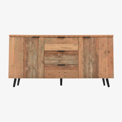 The Range Vintage Wooden Sideboard - Rustic Brown