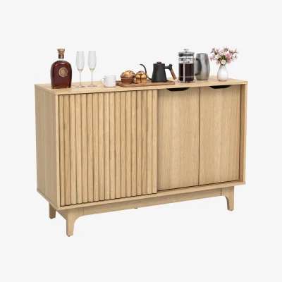 The Range Buffet Cabinet Fluted Sideboard - Natural