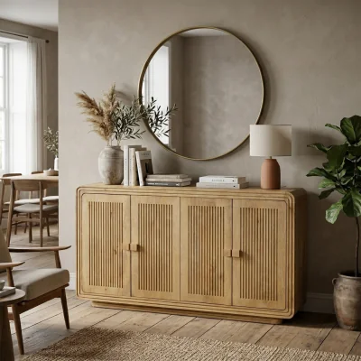 The Range Harper 4 Door Sideboard - Natural