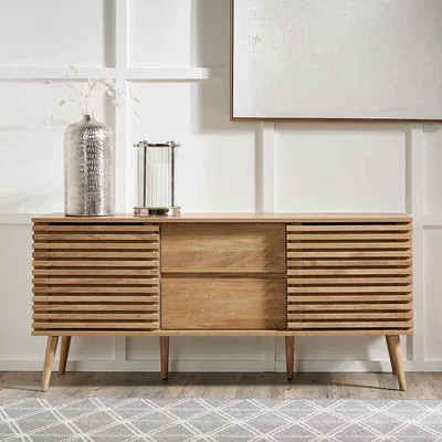 The Range 2 Door 2 Drawer Sideboard TV Unit - Natural