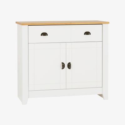 The Range Ludlow Sideboard - White, Oak