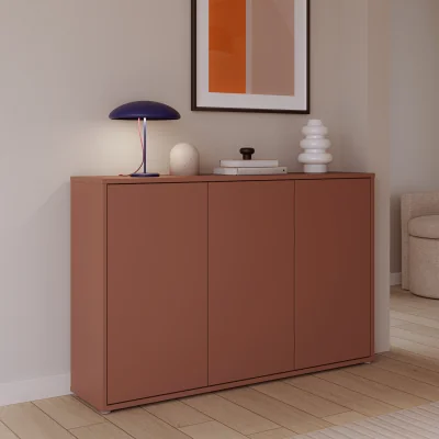 The Range Alice Springs 3 Door Sideboard with Push-Open Doors in Sand - Terracotta
