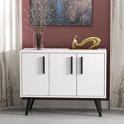 The Range Larissa 3 Cabinet White Sideboard - White