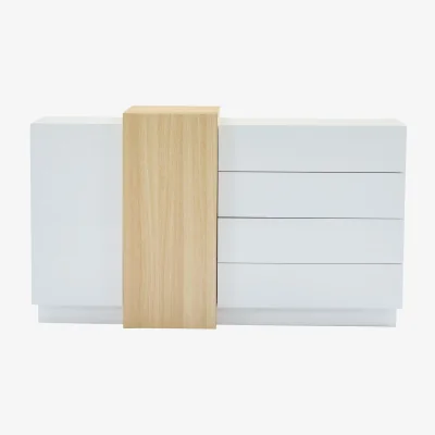The Range High Gloss Sideboard with  Drawers