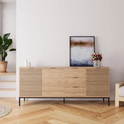 The Range Alya Wide Sideboard - Oak