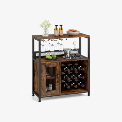 The Range Industrial Coffee Bar Sideboard Buffet Cabinet - Brown