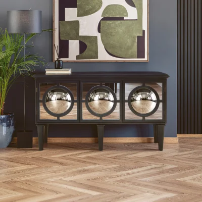 The Range Telese Black Finish Sideboard