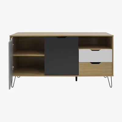 The Range Rainby 2 Drawer 2 Door Sideboard - Light Brown