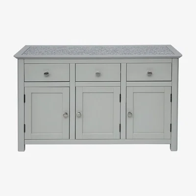 The Range Perth 3 Door 3 Drawer Sideboard With Stone Inset
