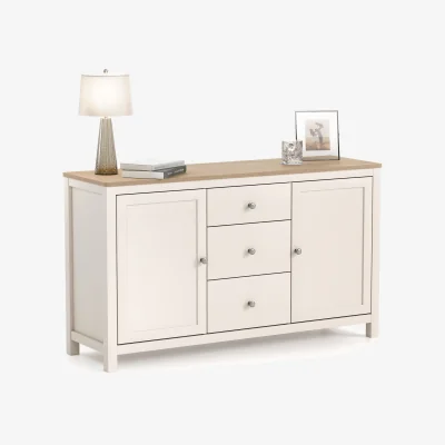 The Range Christow Dartmouth Sideboard with Cupboards & Drawers - Cream