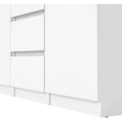 The Range Budapest White Gloss Sideboard - 2 Doors 4 Drawers - White