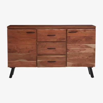 The Range Nashik Large Acacia Sideboard - Brown
