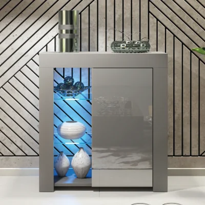 The Range Serene Sideboard 83cm - Modern Style - Dark Grey