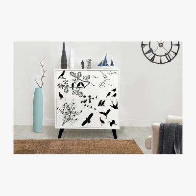 The Range Manyas Sideboard  Solid Wooden Legs - White