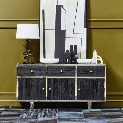 The Range Kerala Black Sideboard - Black