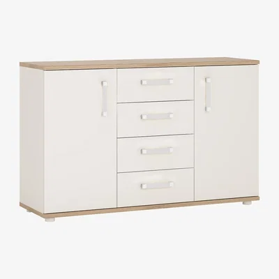 The Range Fun Two Door Four Drawer Sideboard - Opalino