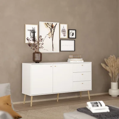 The Range Cumbria Sideboard 2 Doors + 3 Drawers White - White