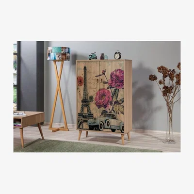 The Range Rose  Sideboard  Solid Wooden Legs - Atlantic Pine / 127cm