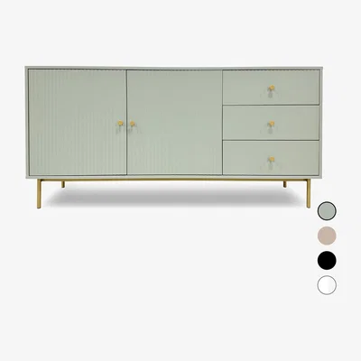 The Range Devon Large Sideboard Cabinet with Storage - Sage