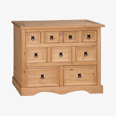The Range Corona Merchant Chest Sideboard Drawers Solid Pine 4-3-2 - Antique Wax