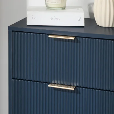The Range Ribbed Sideboard - Navy / 13cm