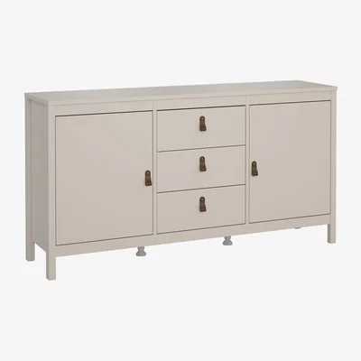 The Range Barcelona 2 Door 3 Drawer Sideboard - Cashmere