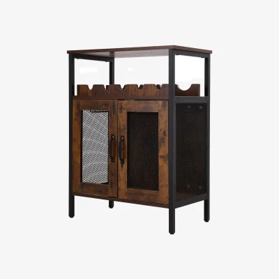 The Range Wooden Drinks Sideboard with Stemware Holders - Retro