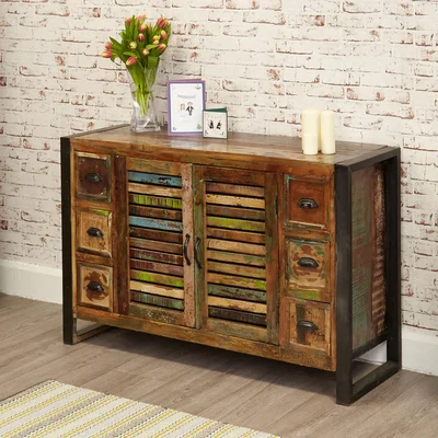 The Range Urban Chic 6 Drawer Sideboard - Multiple colours in the timber