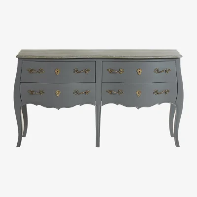 The Range Loire Grey 4 Drawer Sideboard