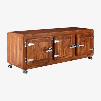 The Range Marwar Tropical Rosewood Low Sideboard - Brown