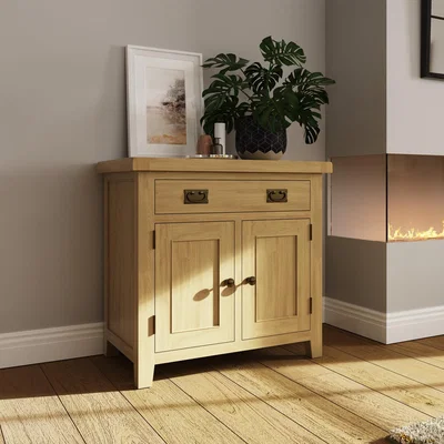 The Range 2 Door 1 Drawer Sideboard Natural Oak - Natural Oak