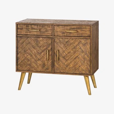 Teddy Beau Hill Havana Gold 2 Door 2 Drawer Sideboard