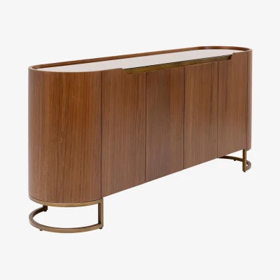 Westwing Walnut Wood Sideboard Giorgio