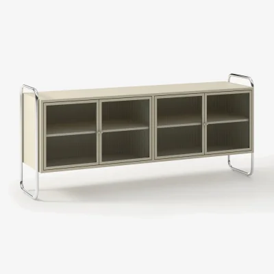 Westwing Metal Sideboard Robyn with Glass Front