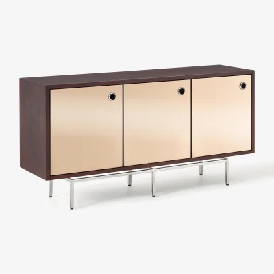 Westwing Sideboard Scarlett with Mirrored Glass Doors