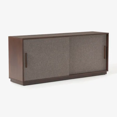 Westwing Wooden Sideboard Wisp with Upholstered Front