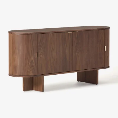 Westwing Wooden Sideboard Zumi with Rounded Corners