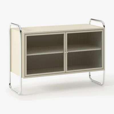 Westwing Metal Sideboard Robyn with Glass Front